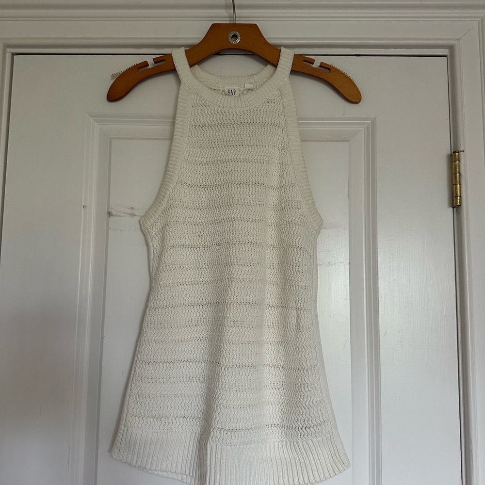 GAP Cream Knit Tank Top